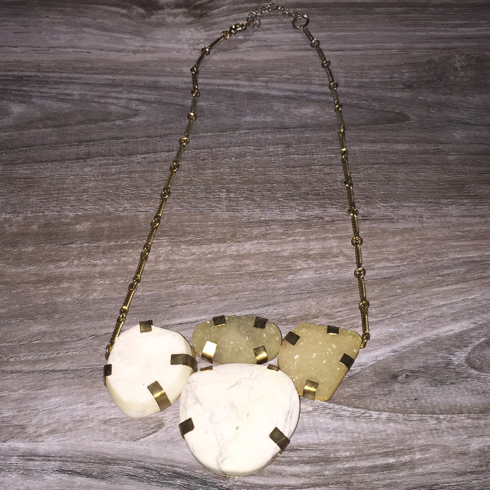 Anthropologie Gemstone Necklace